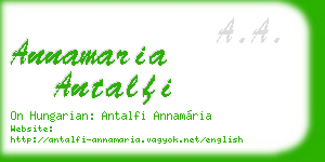 annamaria antalfi business card