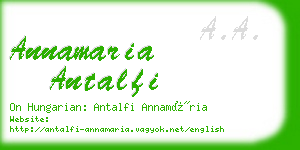 annamaria antalfi business card